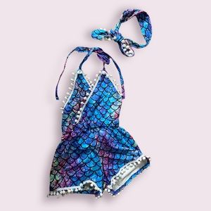 Mermaid romper jumpsuit